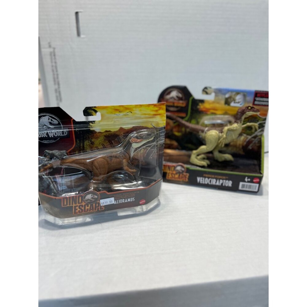 Jurassic World Dino Escape Alipramis & Stegosaurus dinosaur lot